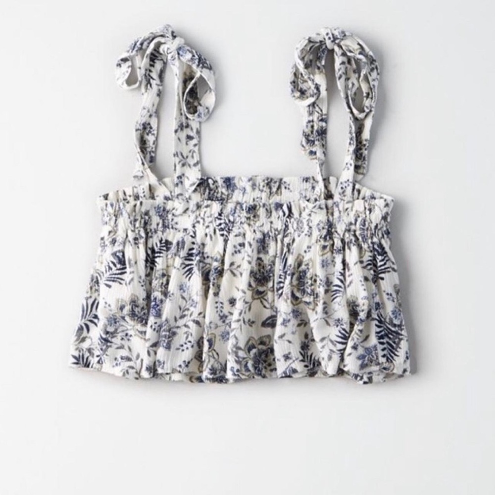 American Eagle Tie Strap Crop Top - Picture 2 of 2